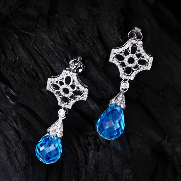 Diamantové náušnice 16307