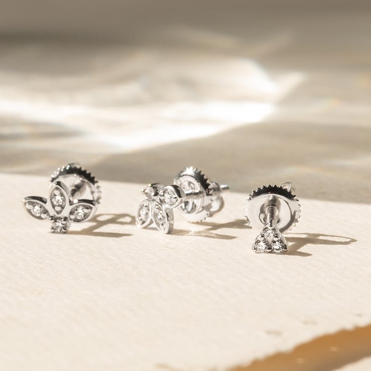 Náušnice s lab-grown diamantmi Ciera 138859