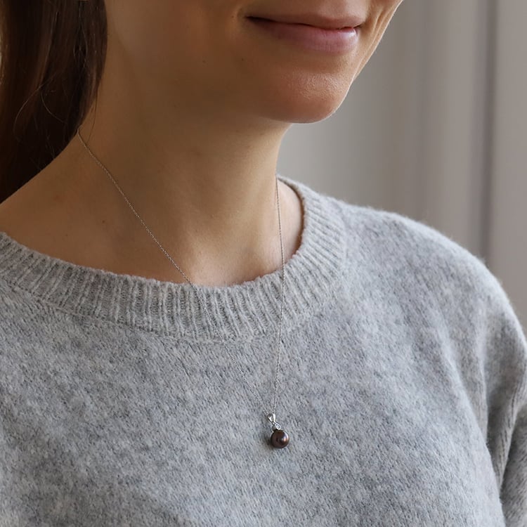 Perlový prívesok s diamantom zo zlata 73644