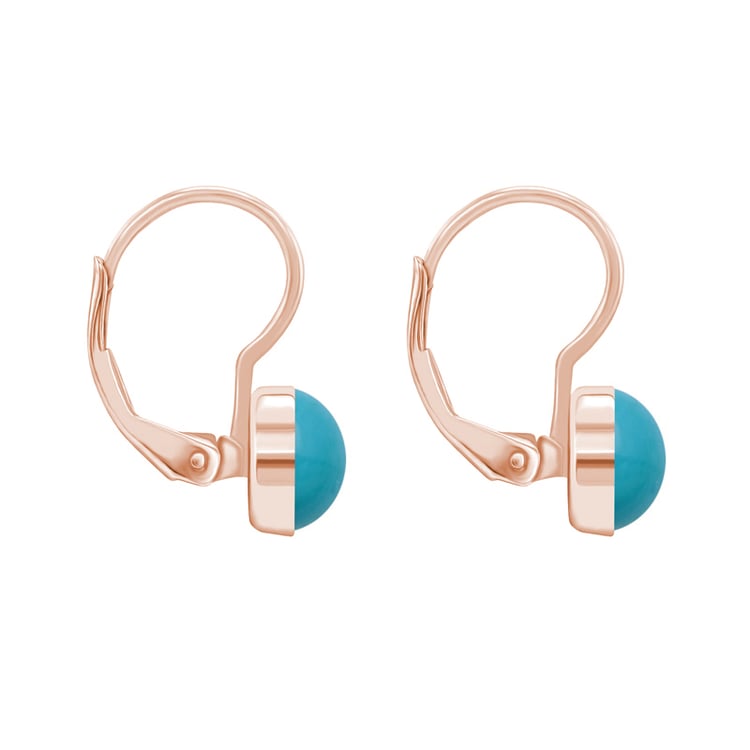 Zlaté visiace náušnice s tyrkysmi Zodico 144665