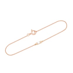 Minimalistický zlatý náramok s bielym zafírom Ozzie