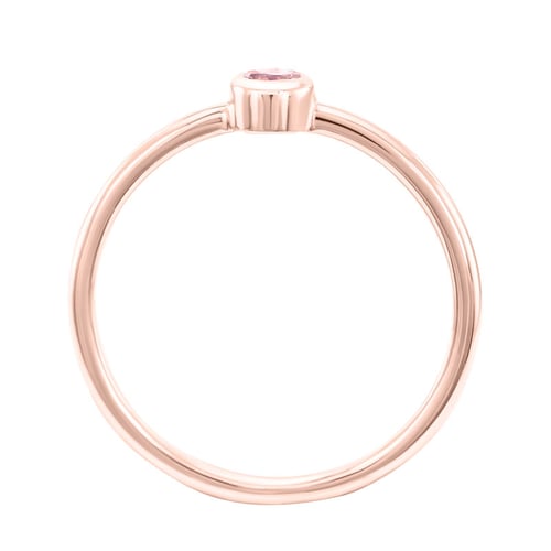 Zlatý minimalistický prsteň s morganitom Kathleen