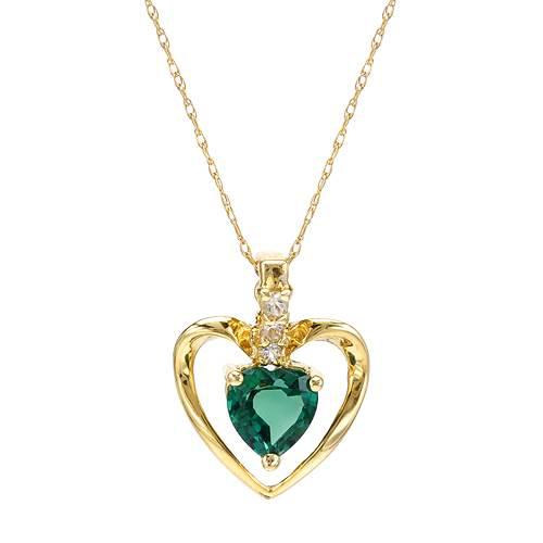 Zlatý náhrdelník so smaragdom a topásmi