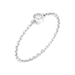 Minimalistický retiazkový prsteň s diamantom Terez