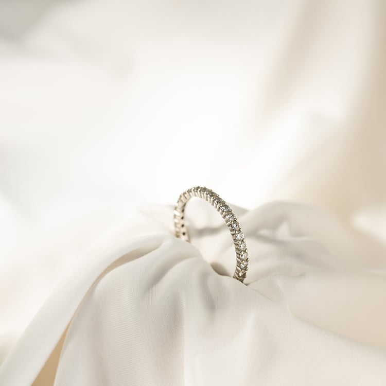 Zlatý eternity prsteň s 1ct lab-grown diamantmi Garcia 119848