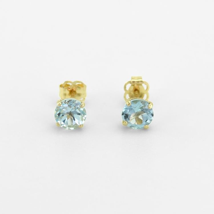 Zlaté náušnice s topásmi 55344