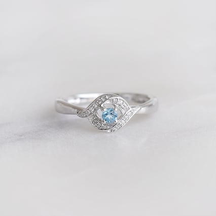 Zásnubný prsteň so švajčiarskym topásom Krell