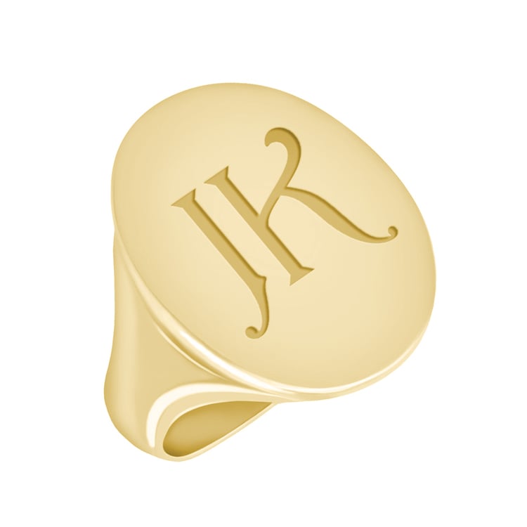 Zlatý pánsky prsteň s laserovým gravírom 40739