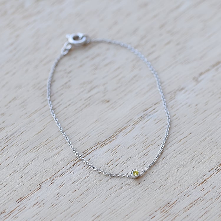 Platinový minimalistický náramok 71619