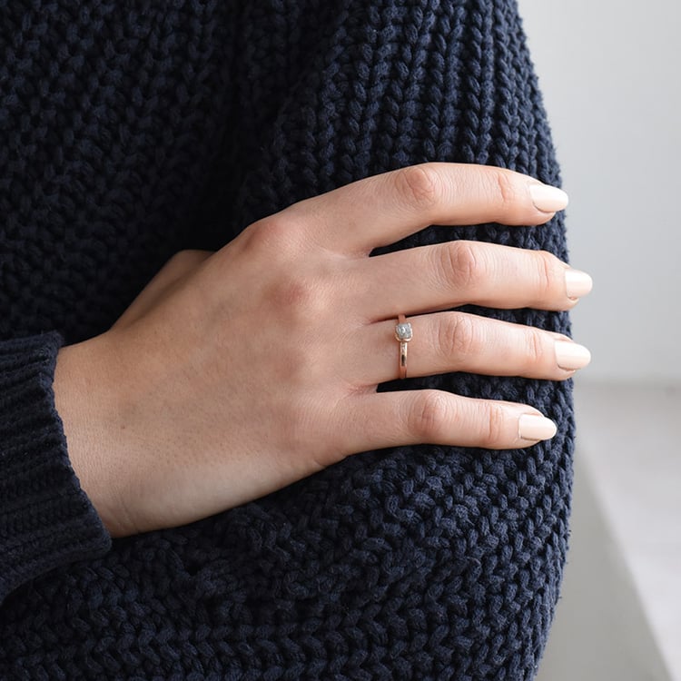 Diamantový zlatý prsteň 75140