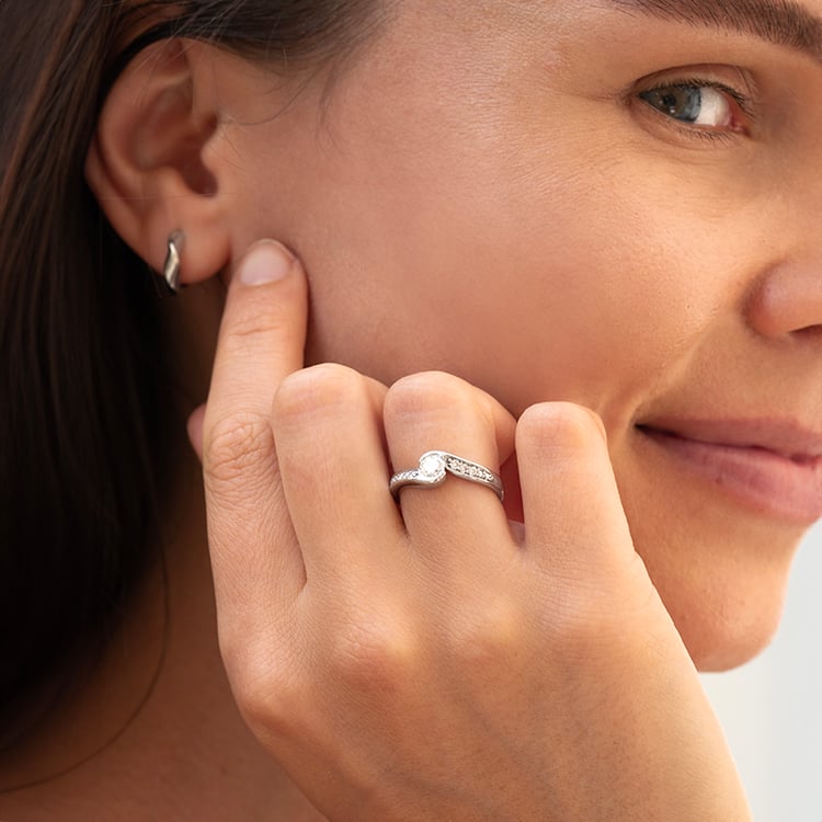 Zásnubný prsteň s 0.35ct GIA certifikovaným diamantom Naia 142867