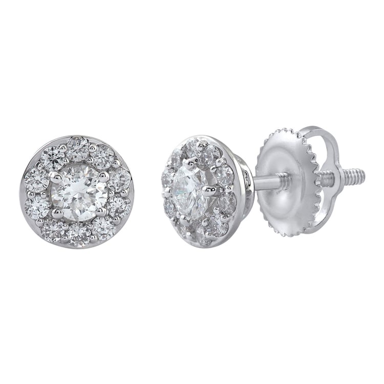 Zlaté diamantové náušnice Arlette