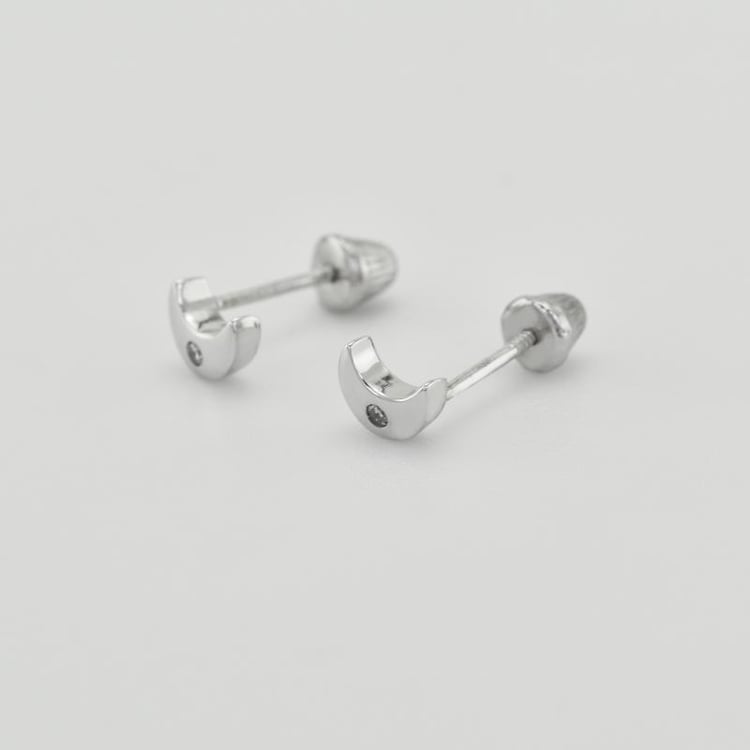 Zlaté detské náušnice mesiačiky 38733