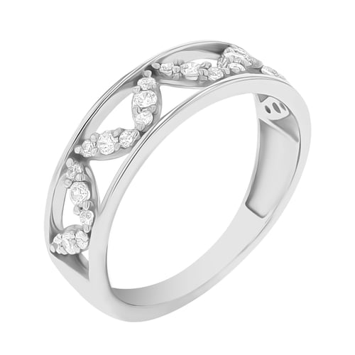 Atypický eternity prsteň s lab-grown diamantmi Corbett