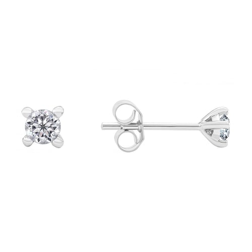 Napichovacie náušnice s 0.20ct diamantmi Jada