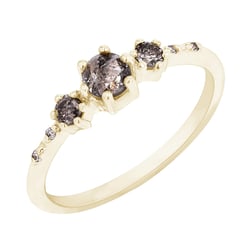 Zásnubný prsteň so salt and pepper diamantmi Willa