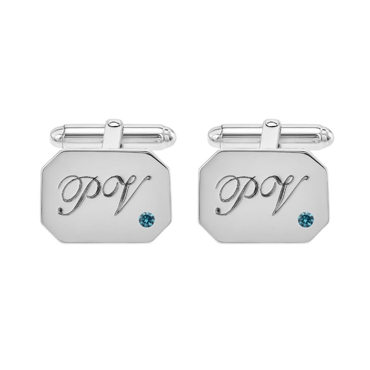 Strieborné manžetové gombíky