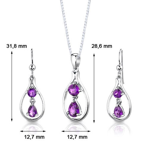 Ametystová strieborná kolekcia Hesperia 2910