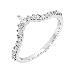 Vykrojený eternity prsteň s diamantmi Ferb