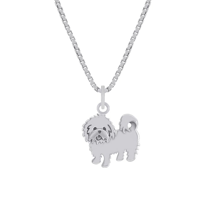 Strieborný privesok s maltézským psíkom