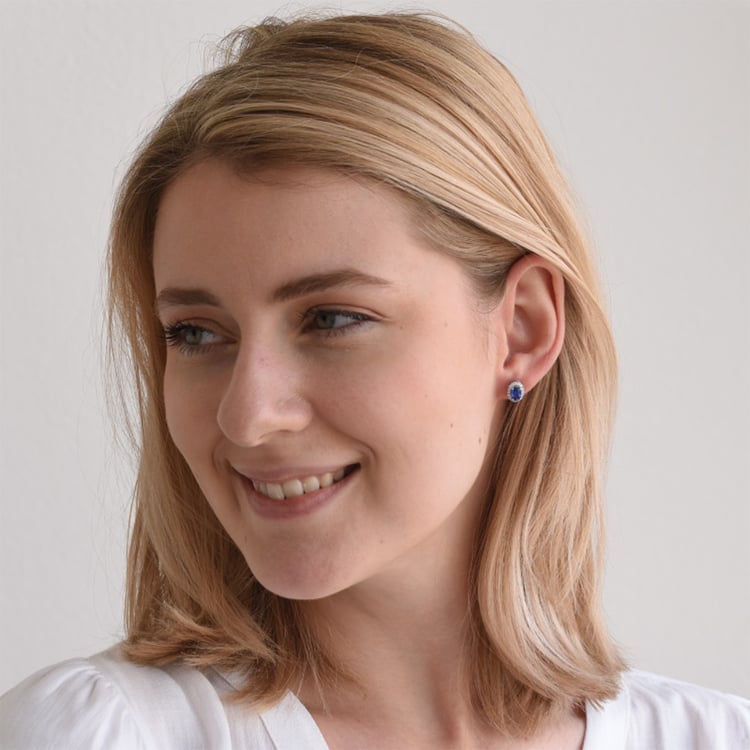 Zlaté náušnice s diamantmi 65290