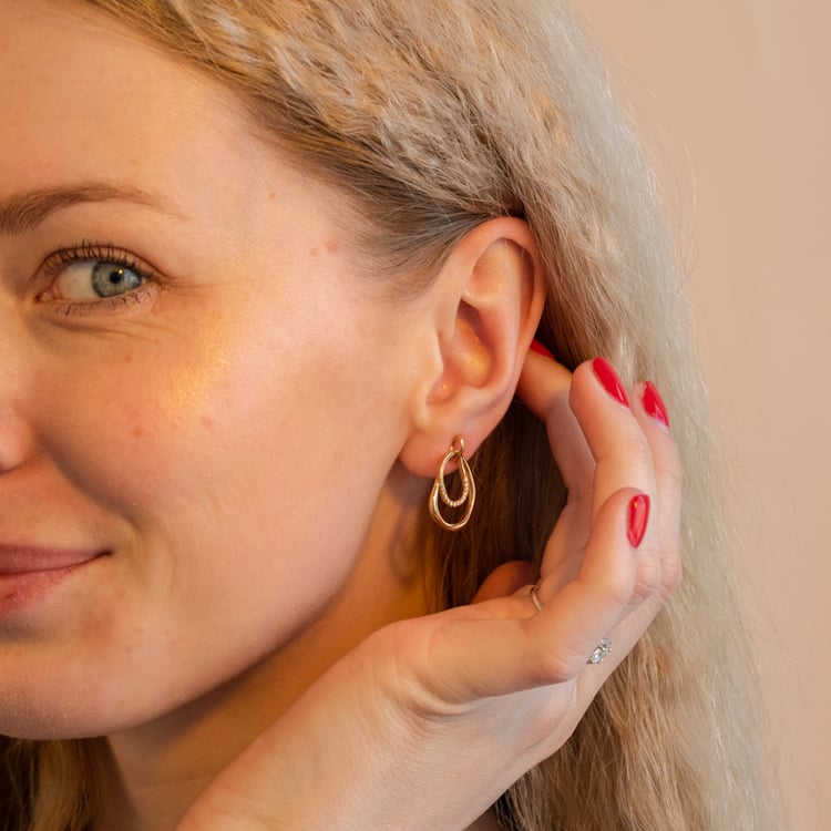 Pozlatený set šperkov so zirkónmi Zavala 101265