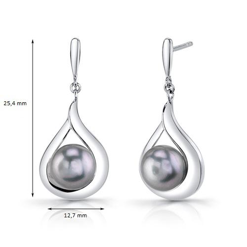 Náušnice s perlou 9306