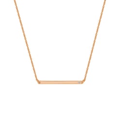 Jemný zlatý náhrdelník s diamantom Charena