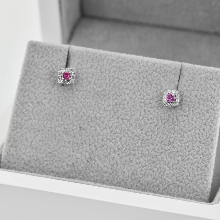 Zafírové náušnice s diamantmi Noelle 41775