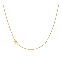 Náhrdelník s písmenom vašej voľby a lab-grown diamantom Lupe