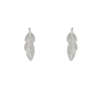 Strieborné náušnice Feather
