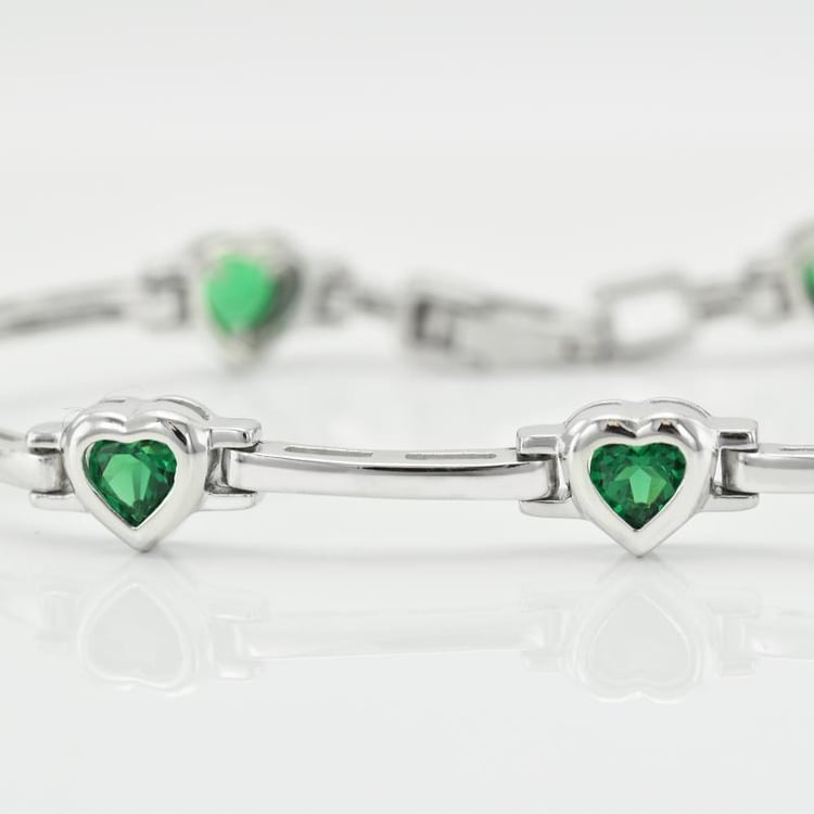 Náramok so smaragdmi Byby 15473