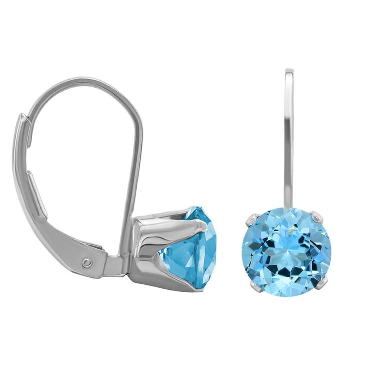 Strieborné náušnice s topásmi 32815