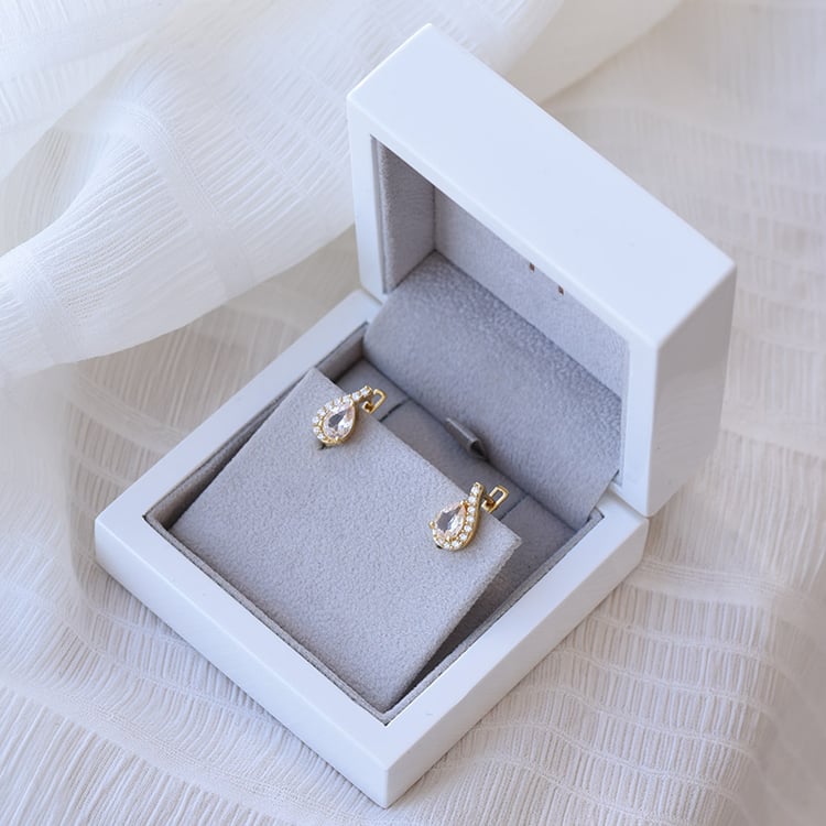 Náušnice s Morganit zo striebra 67957