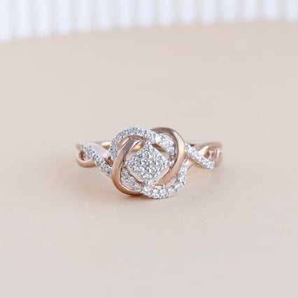 Prepletaný diamantový prsteň Ederne