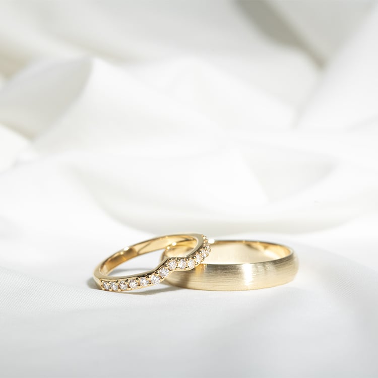 Vykrojený eternity prsteň so žiarivými diamantmi Magee 128674