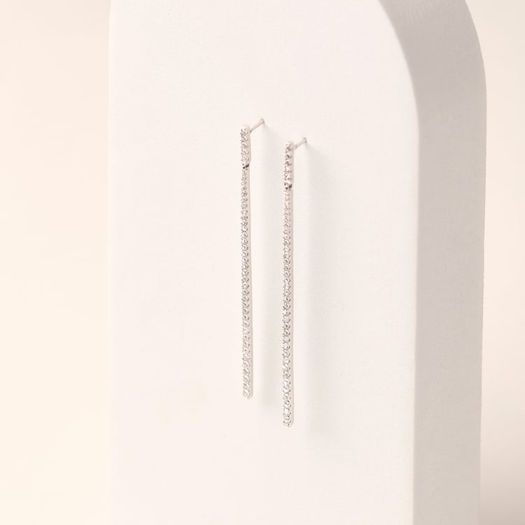 Luxusné visiace náušnice zo zlata s lab-grown diamantmi Dilshad 165459