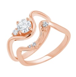 Romantický zásnubný set prsteňov s diamantmi Valeria