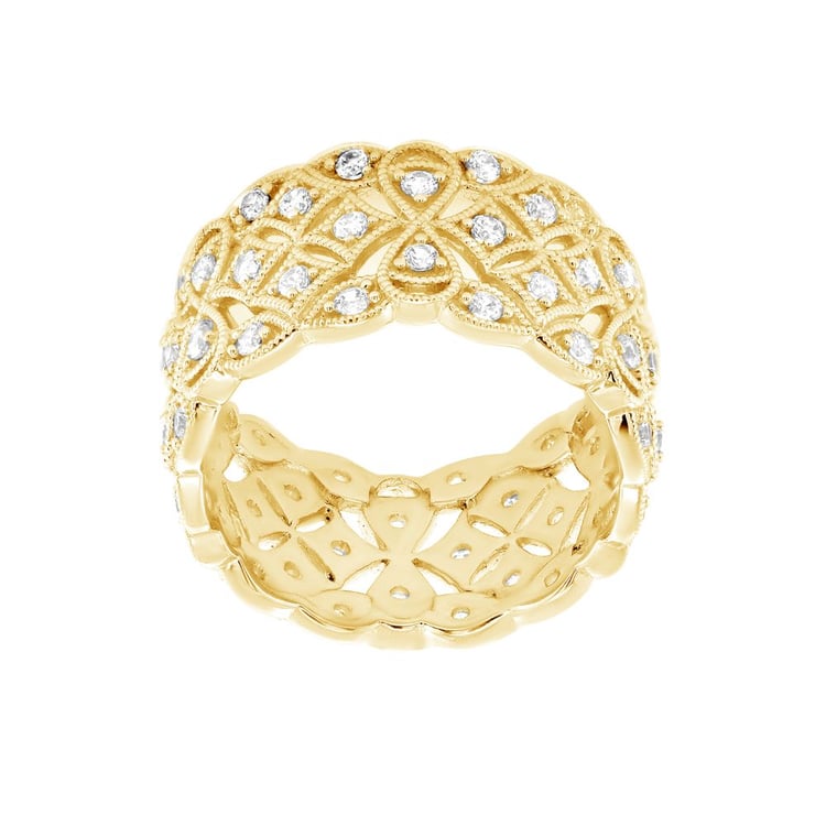 Moderný strieborný prsteň s lab-grown diamantmi Bernt 163200