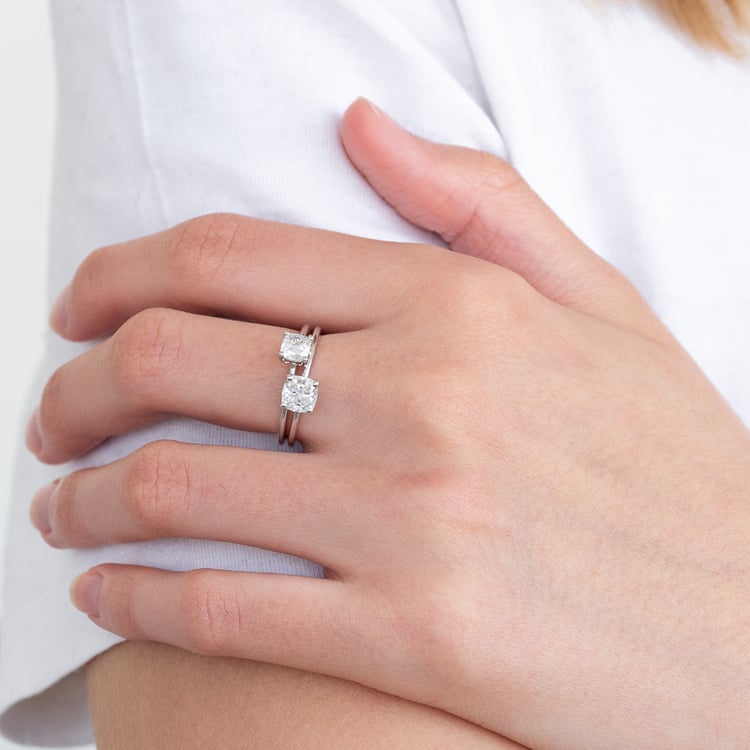 Zásnubný prsteň s cushion diamantom Kuba 124744