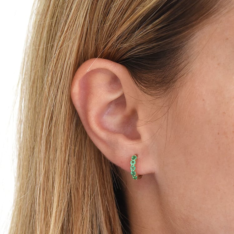 Smaragdové náušnice zo zlata 85823