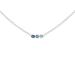 Minimalistický náhrdelník s drahokamami podľa vášho výberu Mina