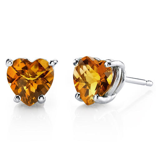 Náušnice s citrínmi