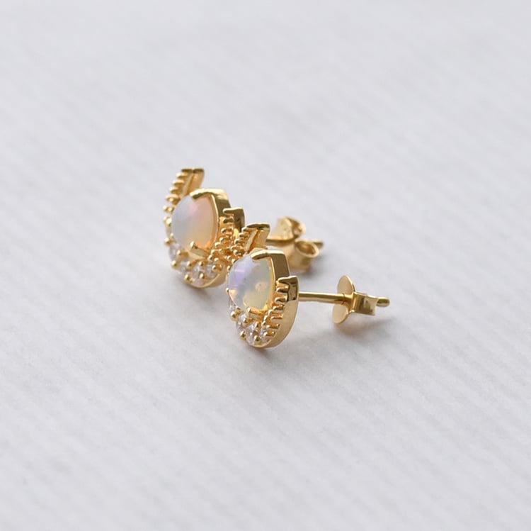 Pozlatené náušnice 73360