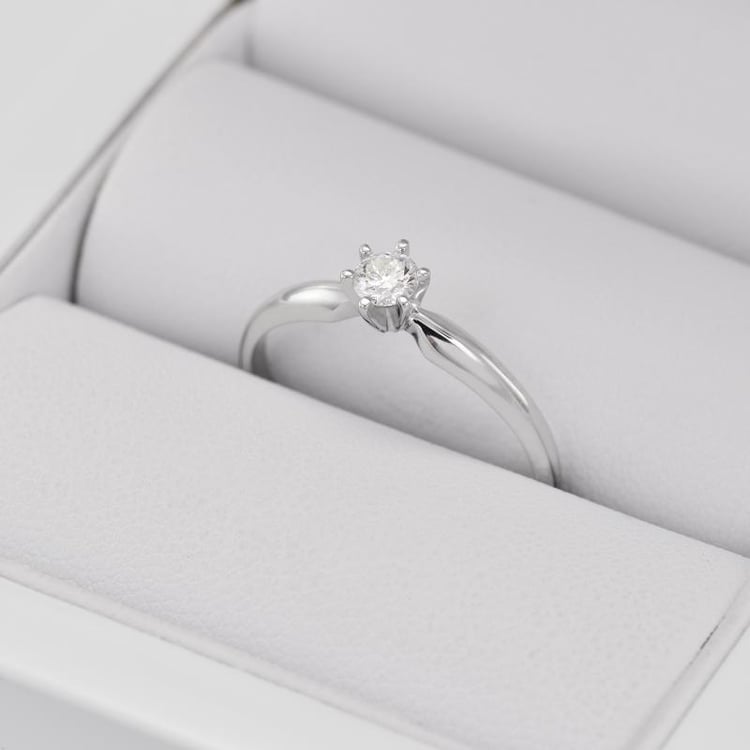 Zlatý zásnubný prsteň 12805