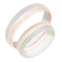 Svadobné obrúčky z kombinovaného zlata Vitta