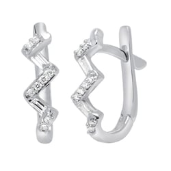 Diamantové kruhové náušnice Vitus