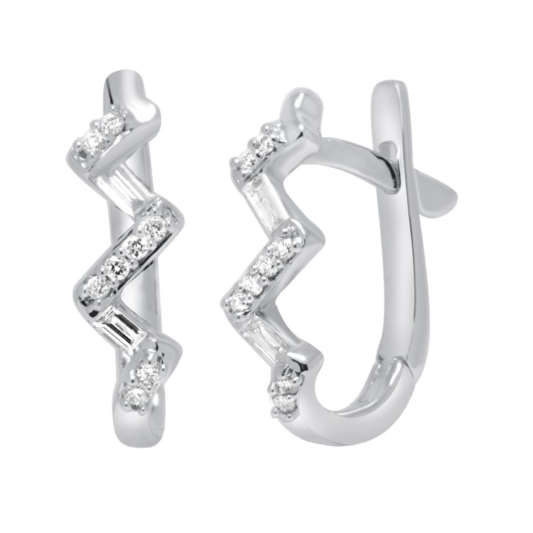 Diamantové kruhové náušnice Vitus