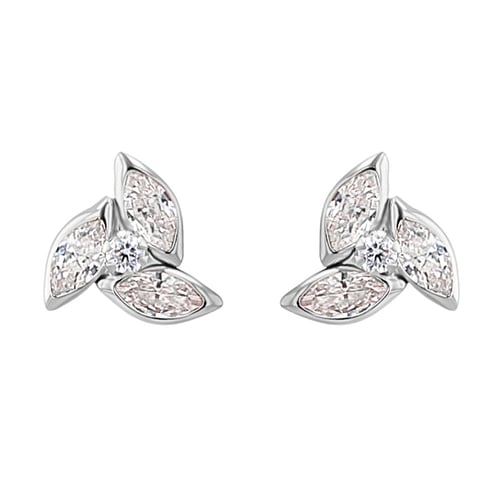 Zlaté náušnice so zirkónmi Wanda