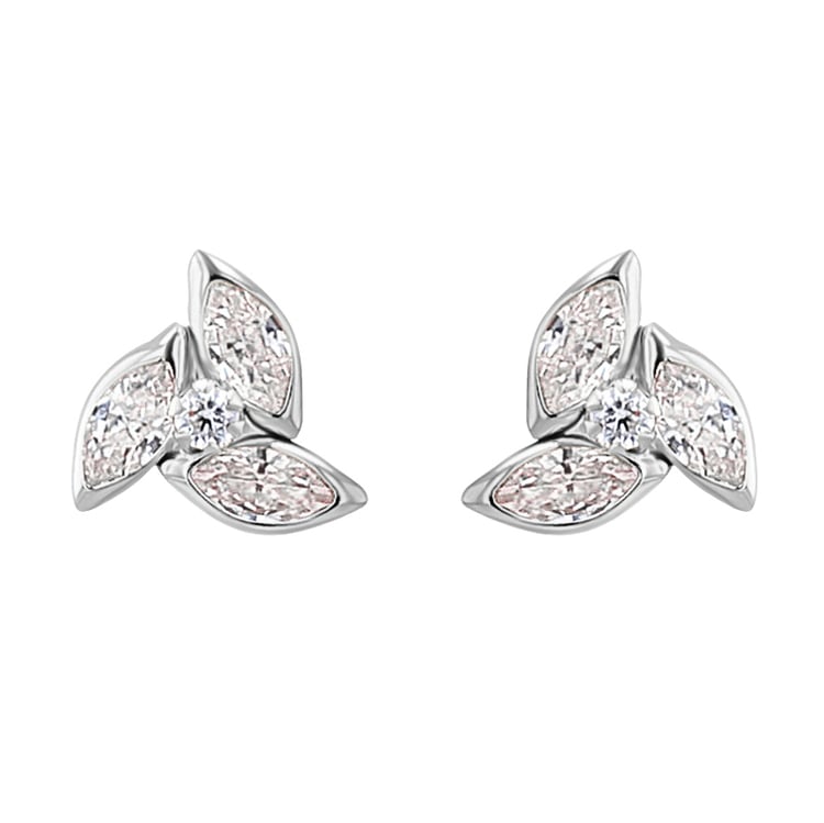 Zlaté náušnice so zirkónmi Wanda 123908